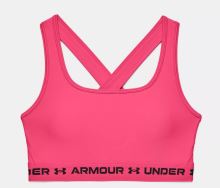 Športová podprsenka Under Armour Crossback Mid Bra-PNK 653 S (2)