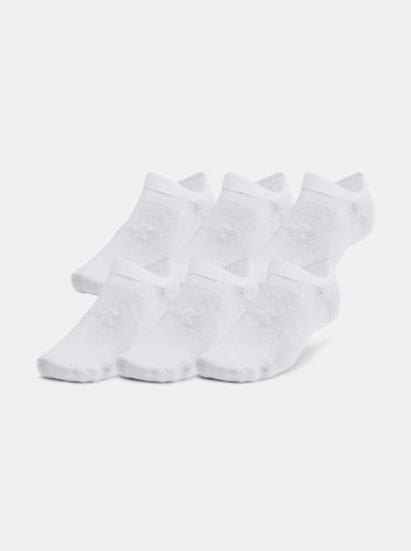 Ponožky Under Armour Essential No Show 6pk-WHT 100 M