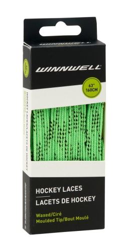Tkaničky do hokejových bruslí Winnwell voskované Zelená