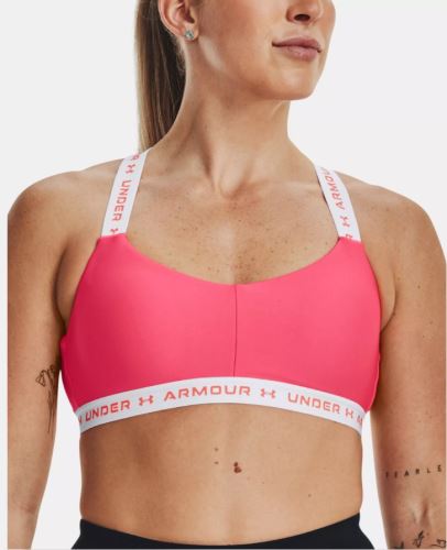 Športová podprsenka Under Armour UA Crossback Low -PNK 683 S