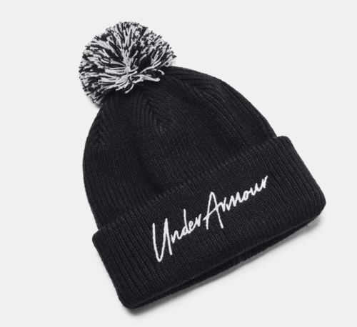 Čepice Under Armour UA Halftime Pom-BLK 001