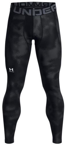 Kompresné legíny Under Armour UA HG Armour Printed LGS-BLK 001