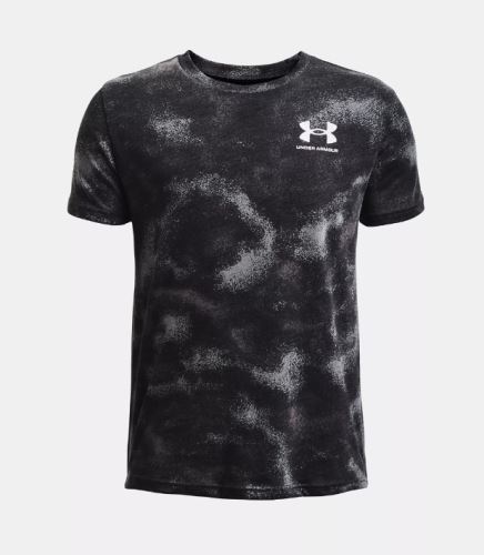 Tričko Under Armour UA Sportstyle LC AOP SS-BLK 001 YXL - XL
