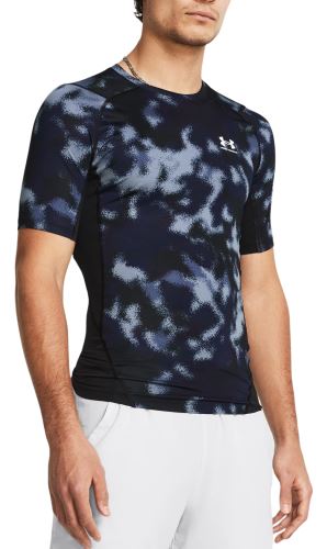 Kompresné tričko Under Armour UA HG Armour Printed SS-BLU 410
