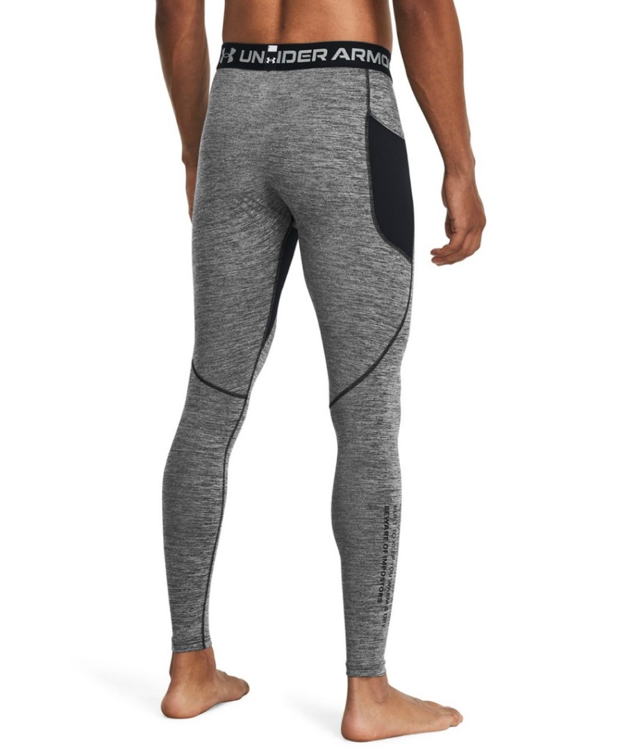 Kompresní legíny Under Armour ColdGear Twist Leggings-GRY 011 L