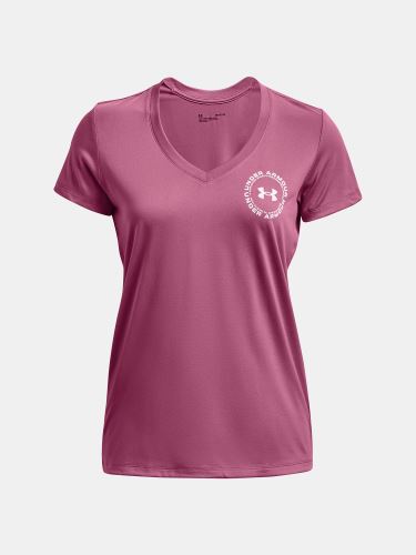 Tričko Under Armour Solid LC Crest SSV-PNK 669 S