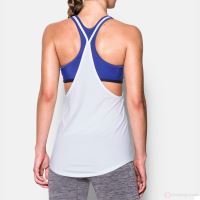 Dámske tielko Under Armour HeatGear ARMOUR 2-in-1 Bielo / modré XS (2)