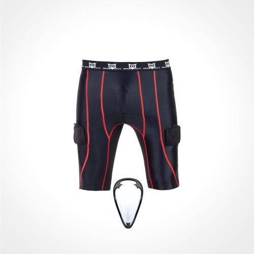 MAD GUY Pro Compression šortky so suspenzorom JR