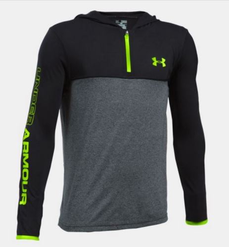Detská mikina Under Armour Threadborne 1/4 Zip Čierno / šedá (ľahká) YSM - S