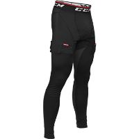 Nohavice so suspenzorom CCM Compr Pant Jock Sr Bk XXL (2)