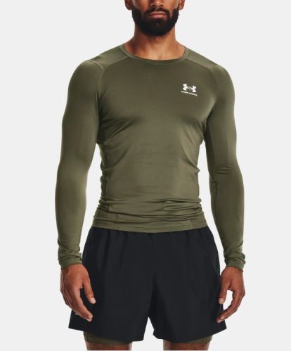 Kompresné tričko Under Armour HG Armour Comp LS-GRN 390 XL