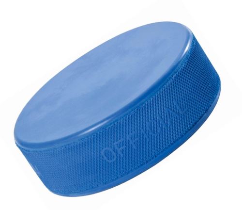Hokejový puk Junior odľahčený (modrý)