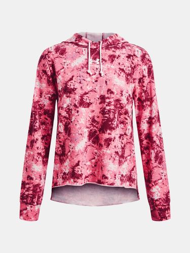 Mikina Under Armour Rival Terry Print Hoodie-PNK 669