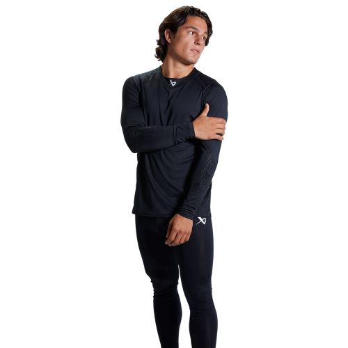 Tričko BAUER S22 PRE LS BL TOP-SR-BLK