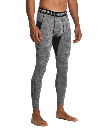 Kompresné legíny Under Armour ColdGear Twist Leggings-GRY 011