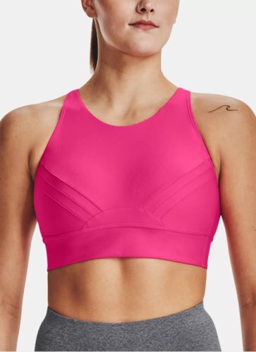 Športová podprsenka Under Armour UA Infinity Pintuck Mid-PNK 634